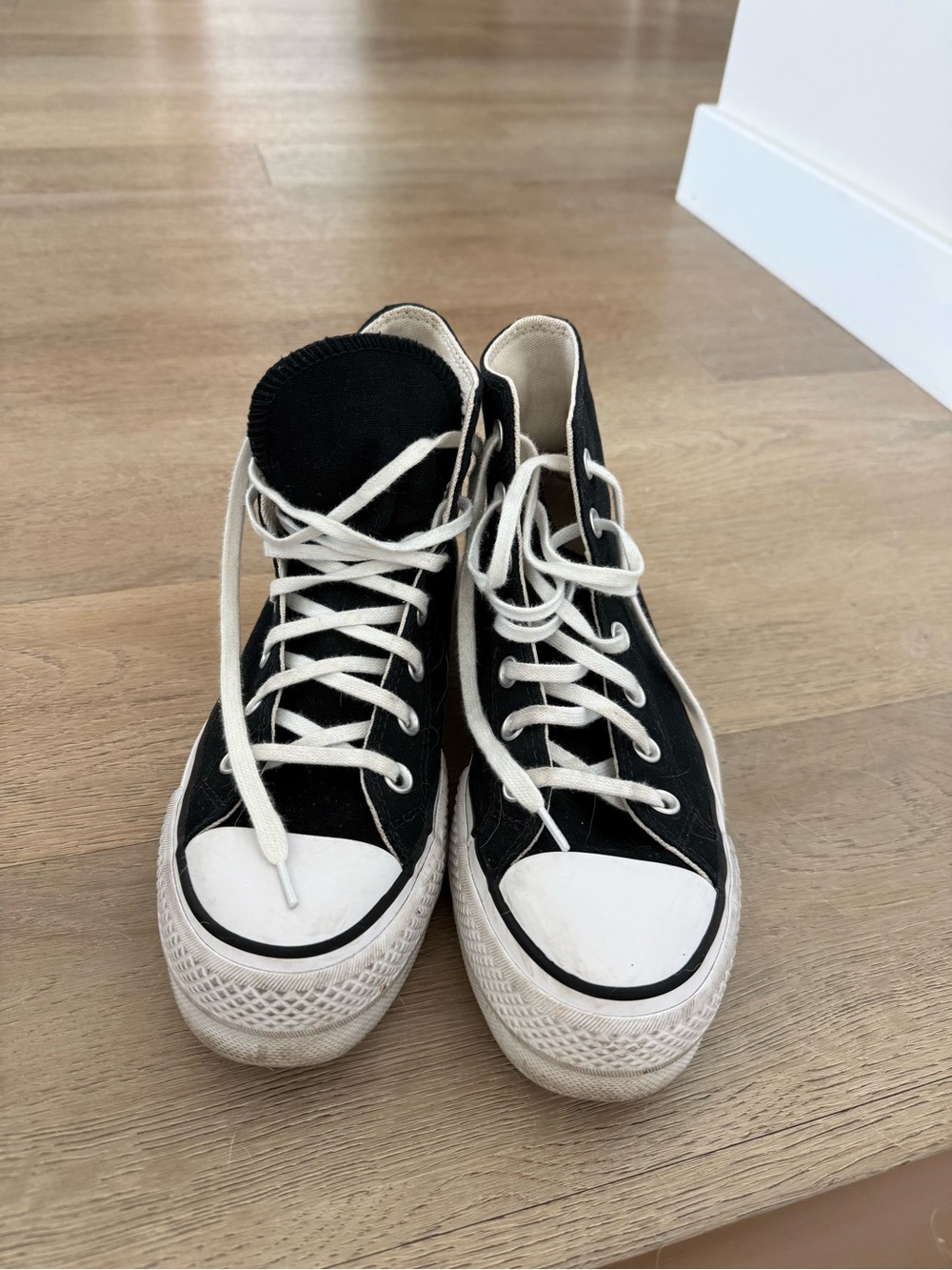 Platform High Top Black Converse
